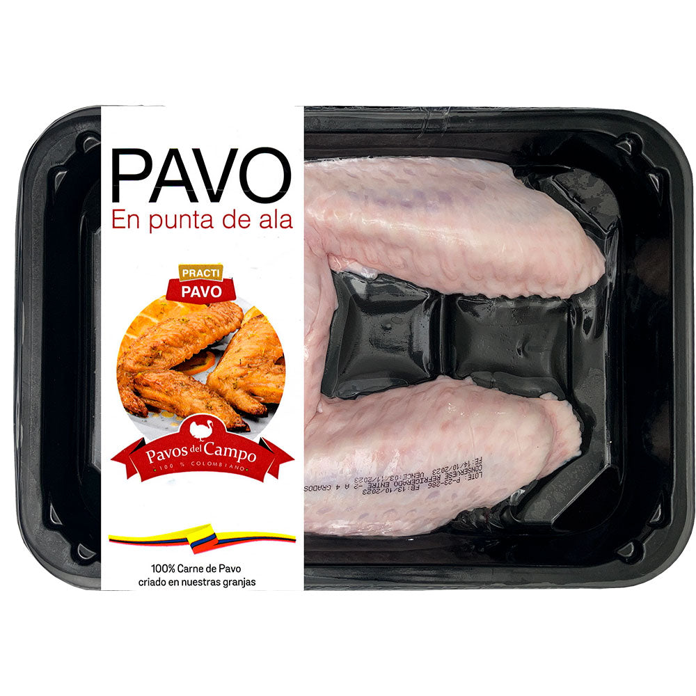 Puntas de Ala de Pavo Refrigerada Pavos del Campo