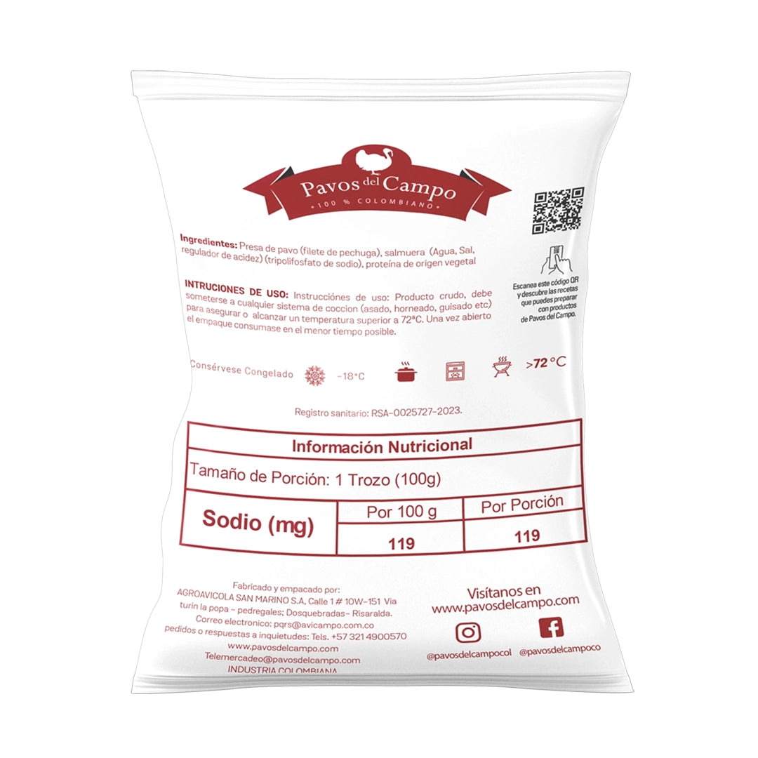 Filete de Pechuga de Pavo Pavos del Campo