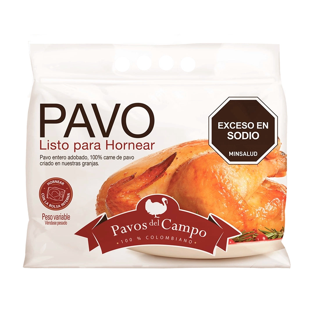 Pavo Listo para Hornear Pavos del Campo