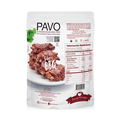 Trocitos de Ala en Salsa BBQ Pavos del Campo