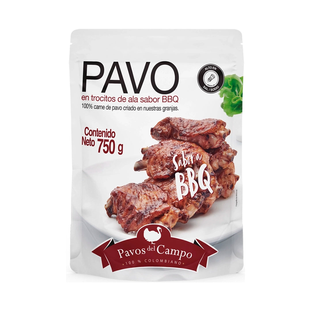 Trocitos de Ala en Salsa BBQ Pavos del Campo