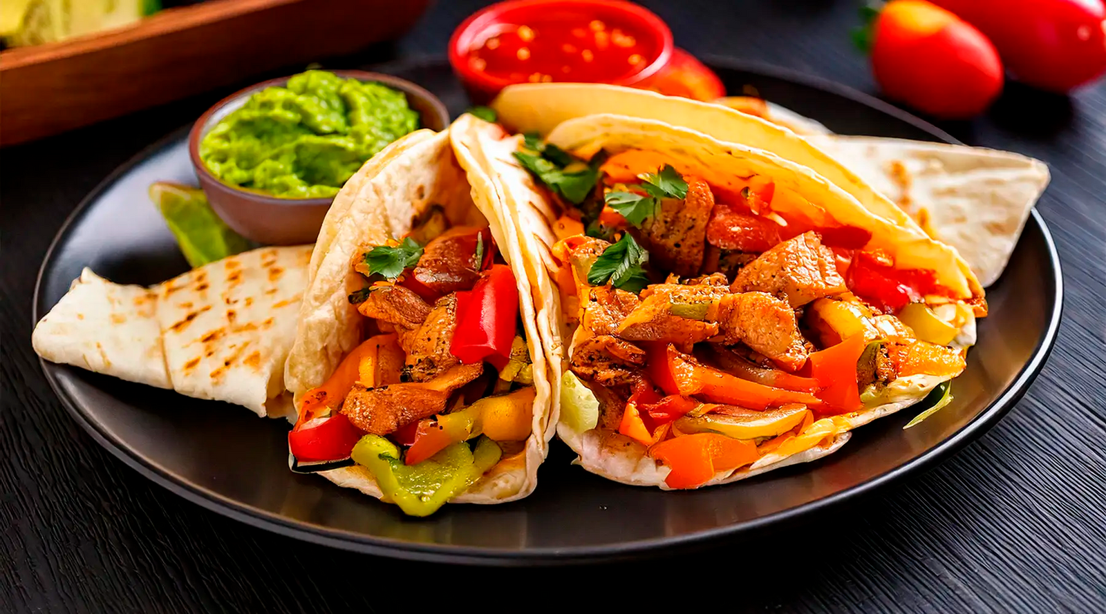 Fajitas de Pavo con Guacamole