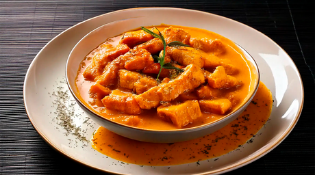 Julianas de pavo al curry