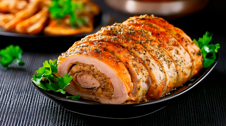 Rollo de Pechuga de Pavo Horneada