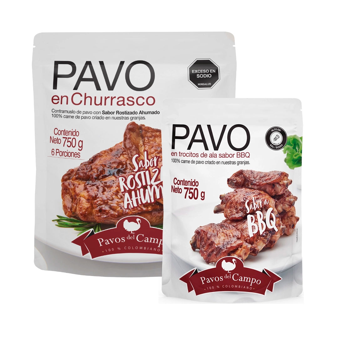 Combo Churrasco y Trocitos de Pavo BBQ Pavos del Campo