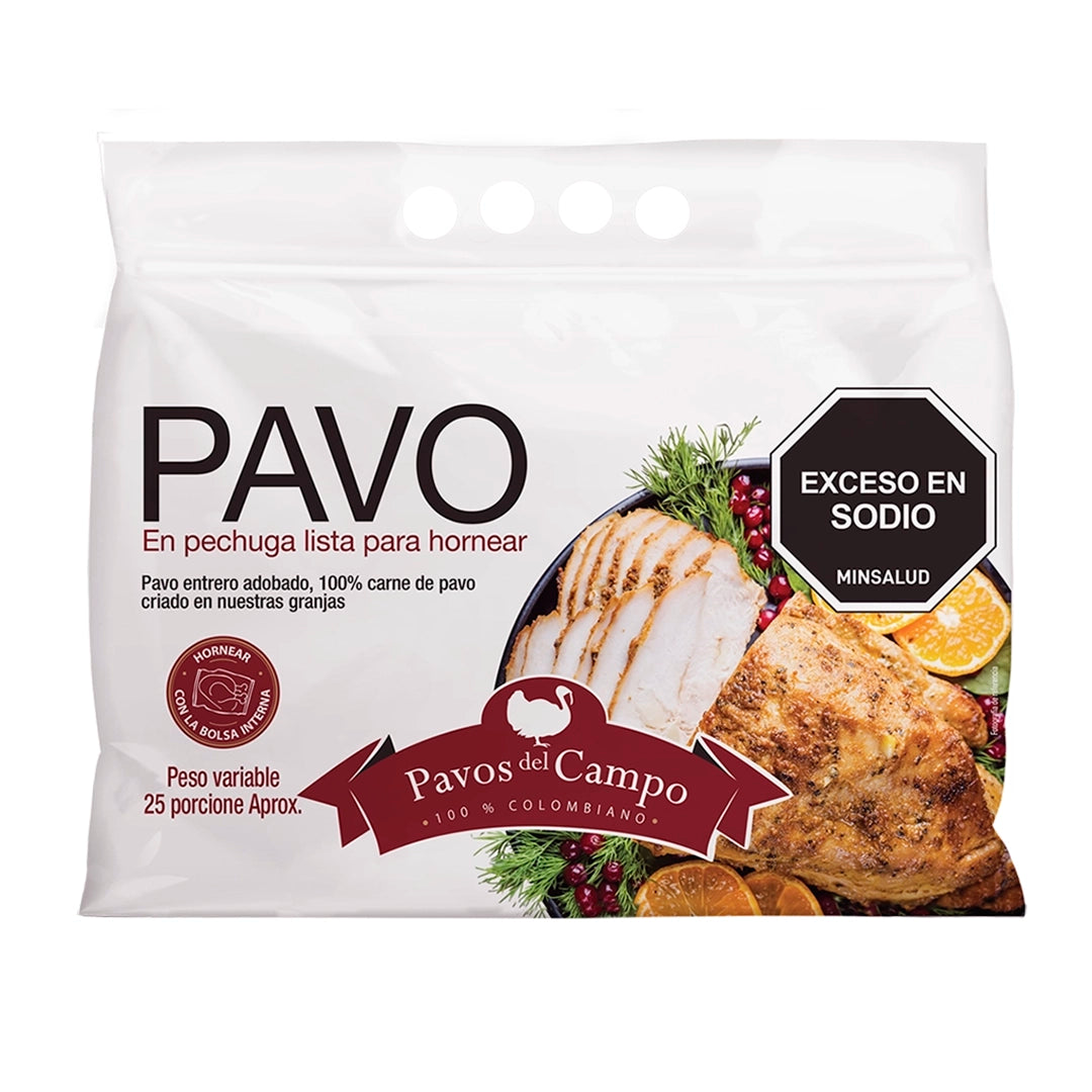 Pechuga de Pavo Lista para Hornear Pavos del Campo