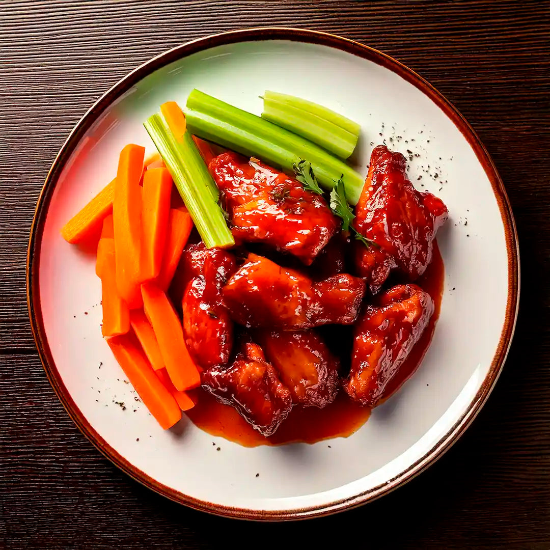 Trocitos de Ala en Salsa BBQ Pavos del Campo