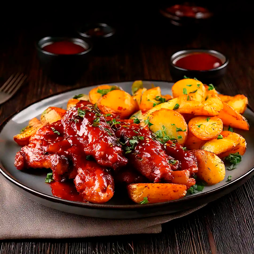 Trocitos de Ala en Salsa Picante Pavos del Campo